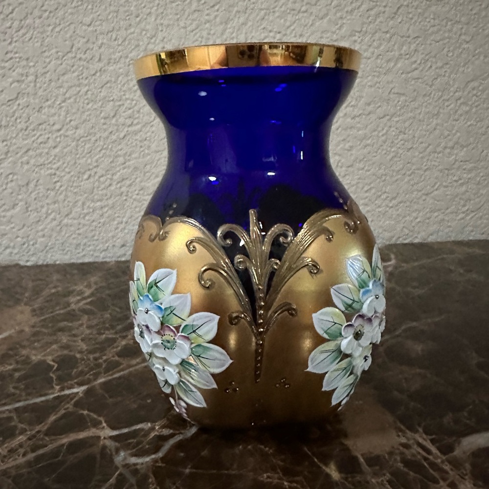 Blue cobalt vase by Boheme